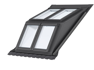 VELUX EBW-BK, soluzione 2x2 abbaini