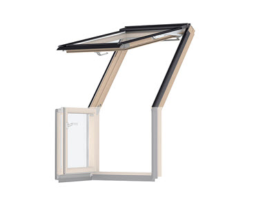 VELUX GEL avec VEB Terrasse de toit, bois