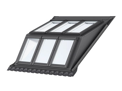 VELUX EBW-BK, soluzione 2x3 abbaini