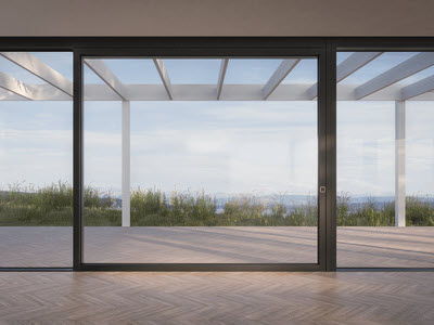 Porte coulissante ST2 en bois-métal