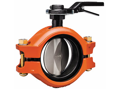 Valvola a farfalla Victaulic Installation-Ready con rivestimento in gomma Serie 122/124