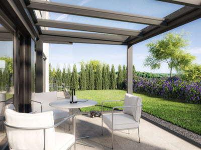 CUBO - Hochwertiges Glas-Flachdach in massiver Bauform