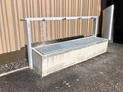 Silidur-Schuhwaschanlagen