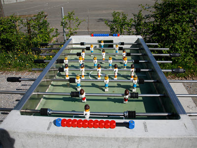 Silidur-Tables de ping-pong et de baby-foot en béton photo 4