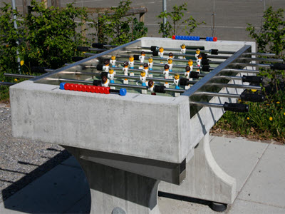 Silidur-Tables de ping-pong et de baby-foot en béton photo 5