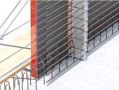 Net-Form f&uuml;r W&auml;nde Etappenschalung Bild 2
