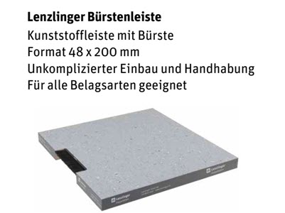 Lenzlinger Doppelb&ouml;den, B&uuml;rstenleiste Bild 3