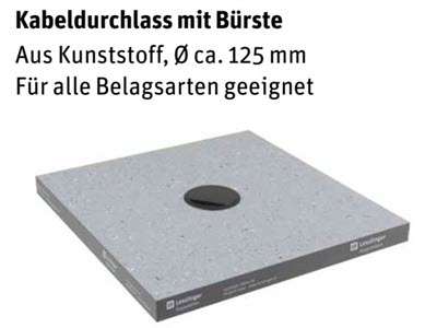 Lenzlinger Doppelb&ouml;den, B&uuml;rstenleiste Bild 4