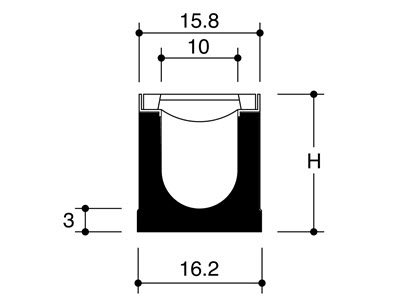 Betondeckel Entw&auml;sserungsschalen Rinnen Bild 6